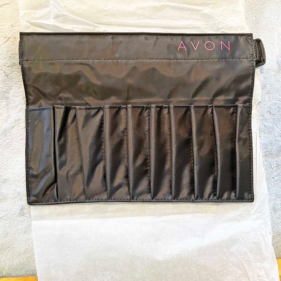 MAKEUP BRUSH HOLDER BELT BAG, 10 POCKETS, AVON, PRACTICAL, POUCHES FOR BRUSHES, - Picture 3 of 6